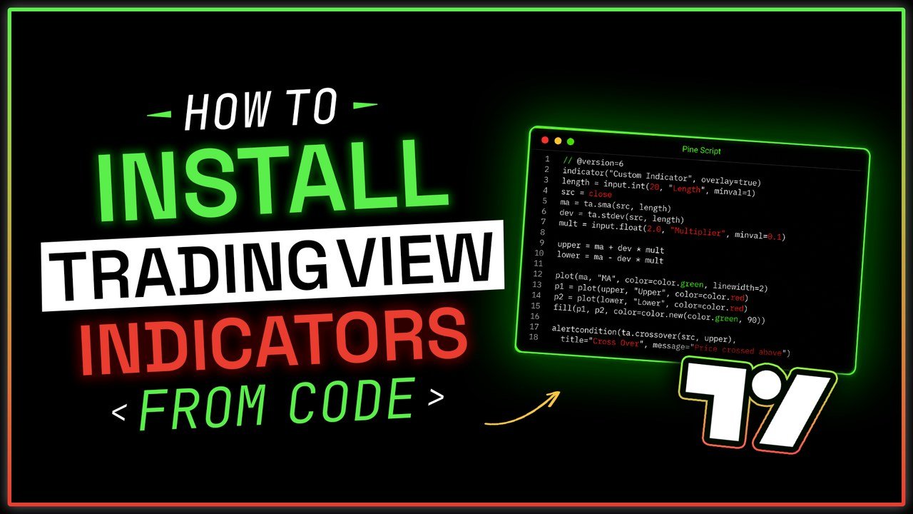 How to install TradingView indicators from code